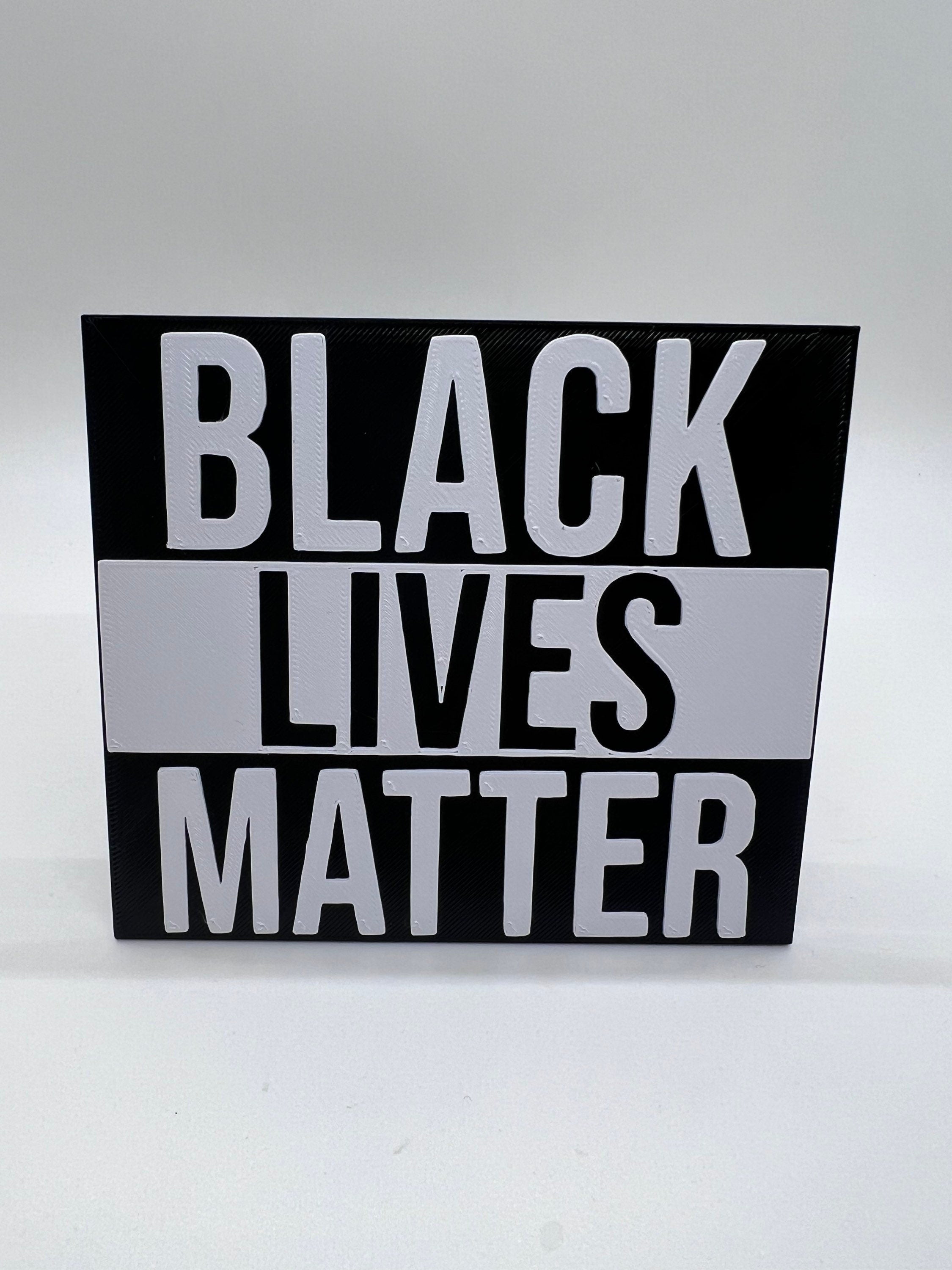 Black Lives Matter | 5” Wide Hitch Cover | 3D Printed | Fits 2" and 1-1/14” Receivers