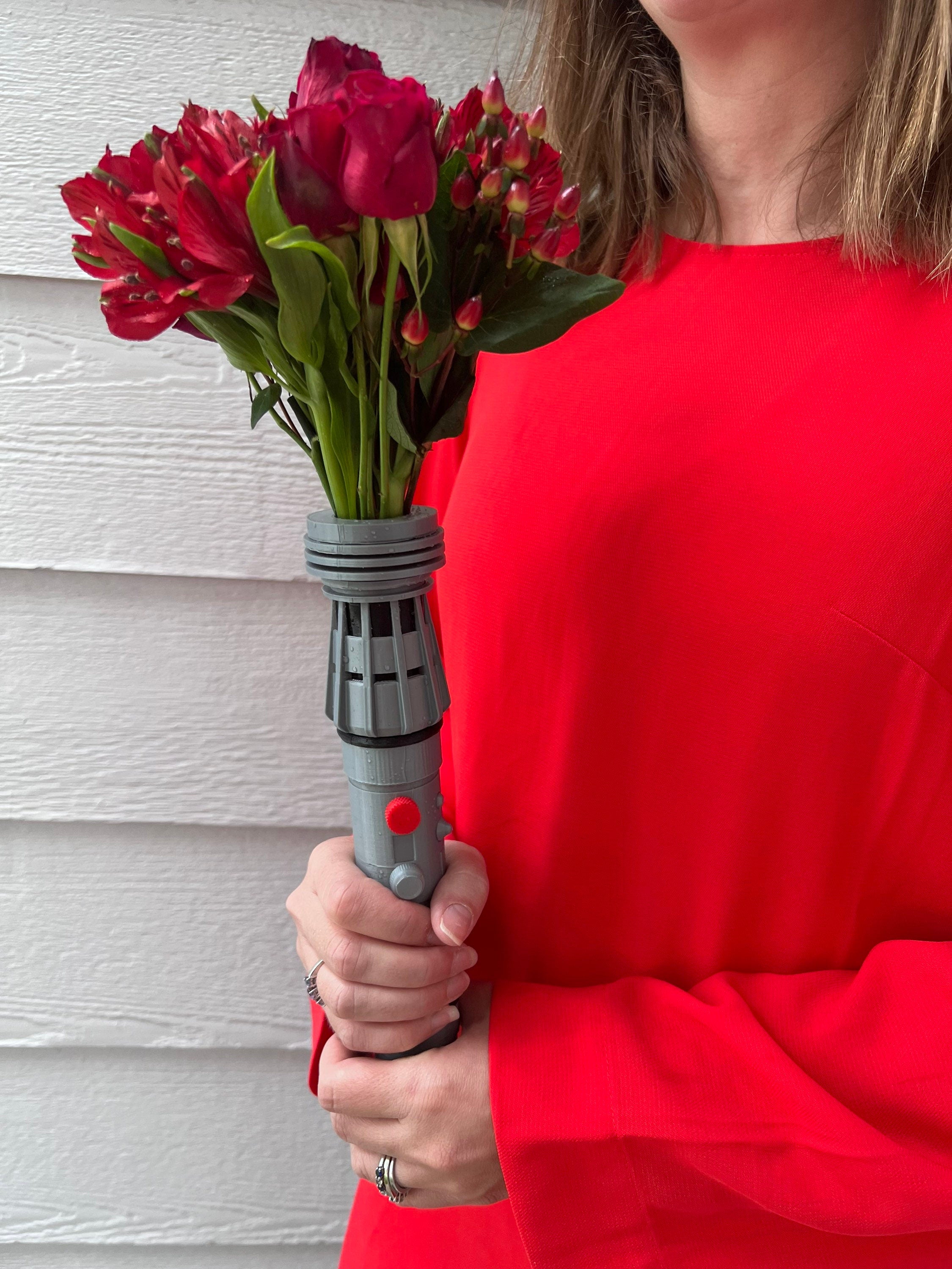 Lightsaber Bouquet Holder | Darth Maul | No Paint Required | 3D Printed