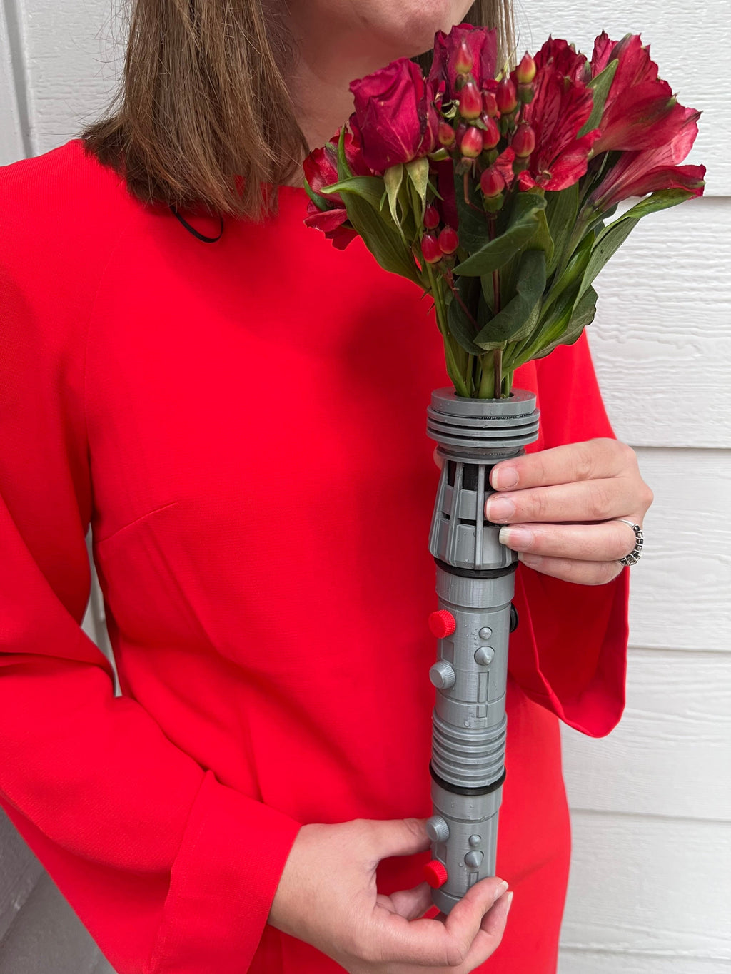 Lightsaber Bouquet Holder | Darth Maul | No Paint Required | 3D Printed