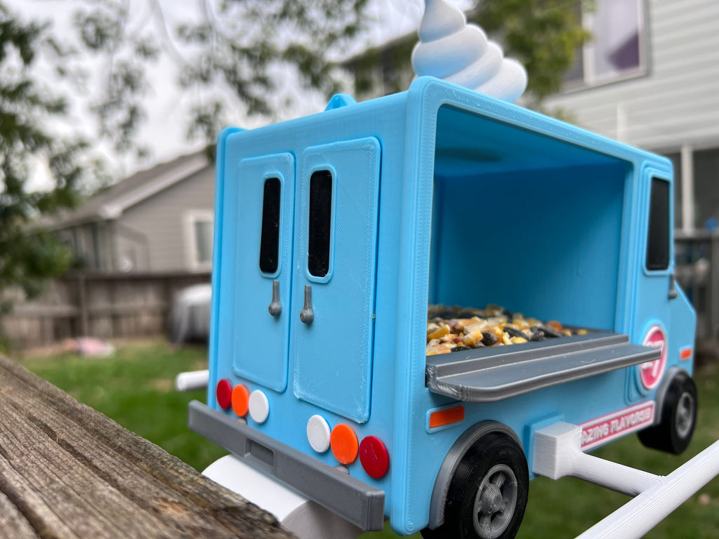 Bird Feeder | Ice Cream Truck | 3D Printed