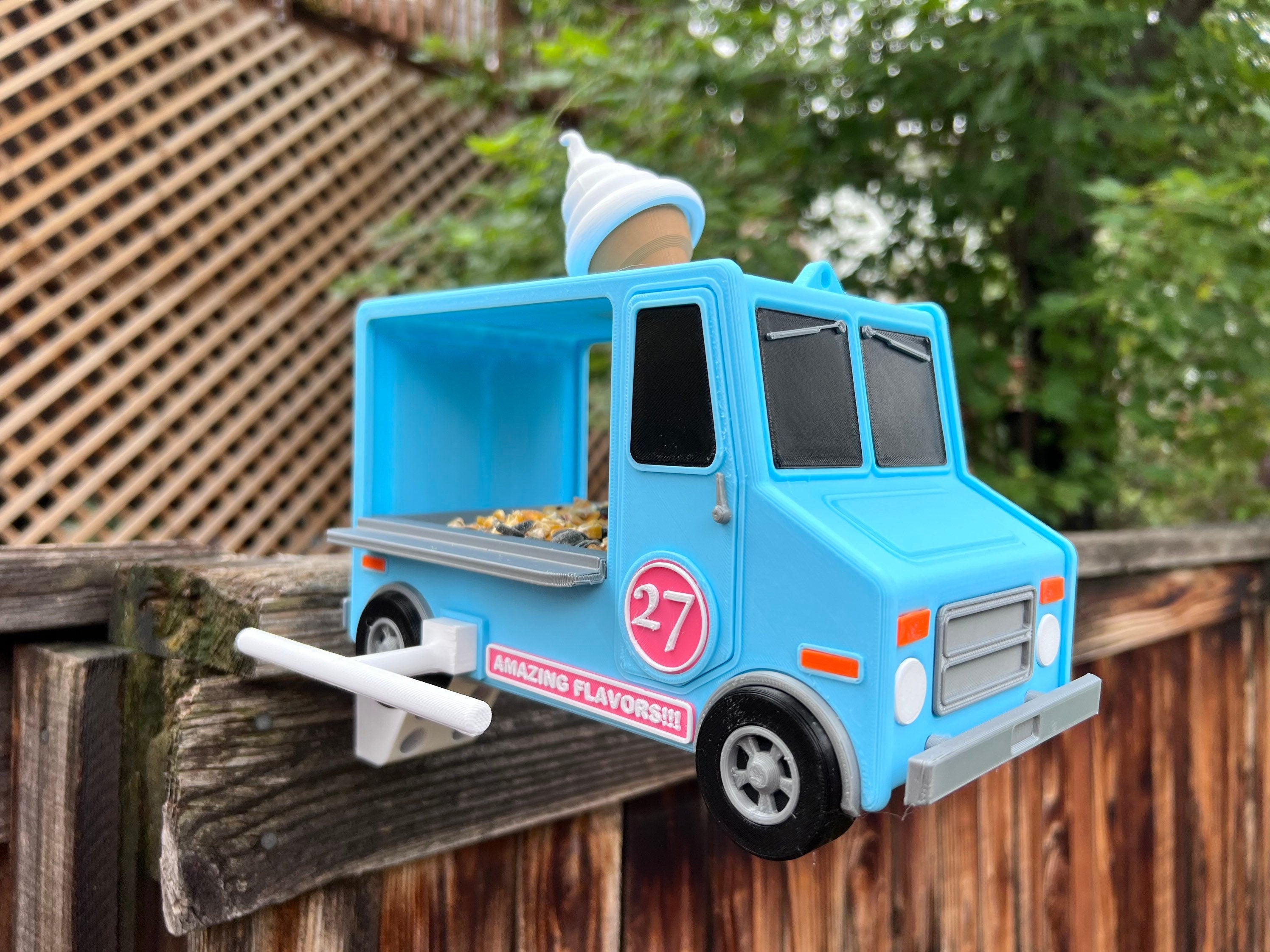 Bird Feeder | Ice Cream Truck | 3D Printed