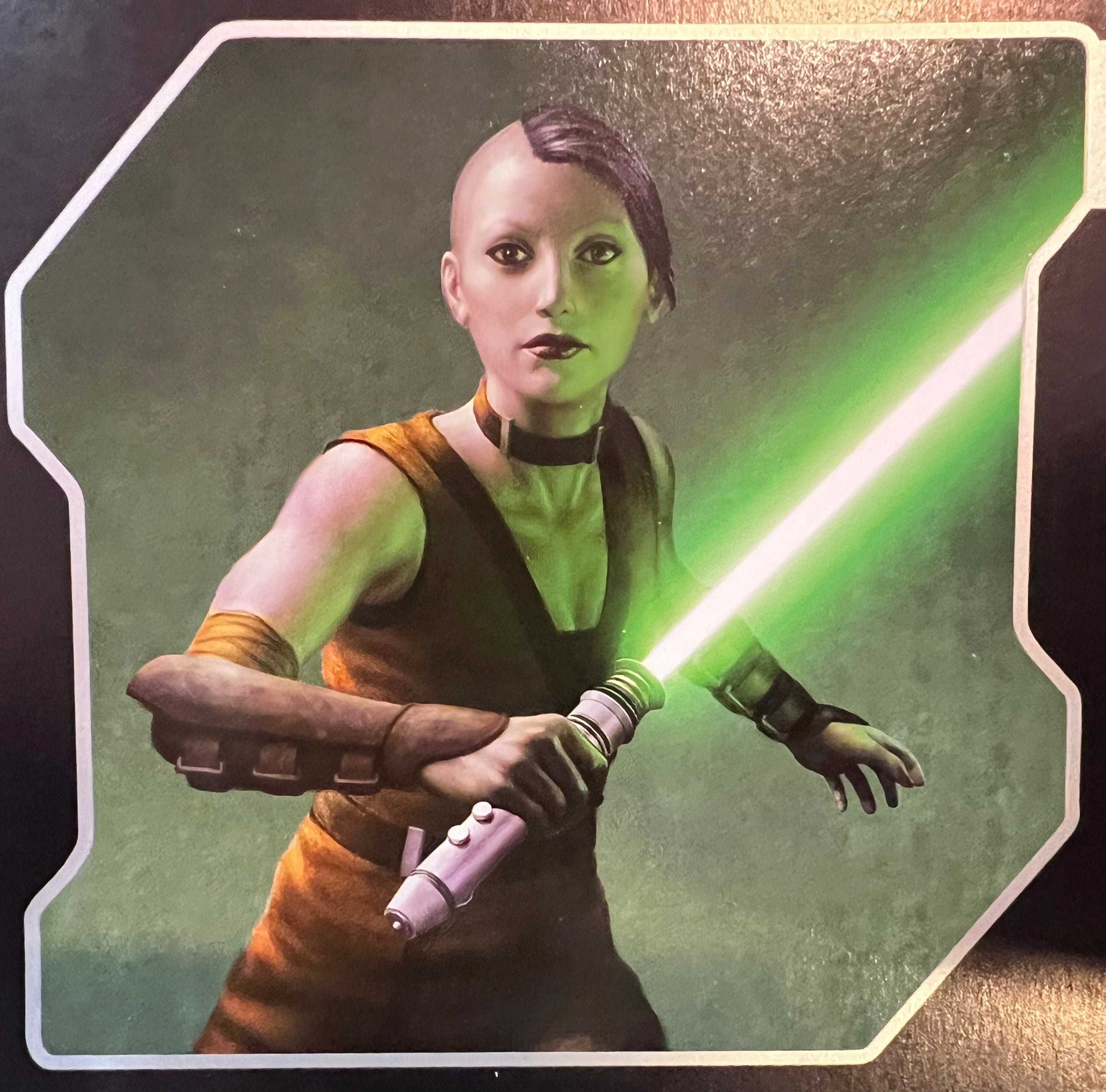 Asajj Ventress' Padawan Lightsaber | No Paint Required | 3D Printed | Galaxy's Edge | Clone Wars | Lightsaber Display Mount on Desk or Wall