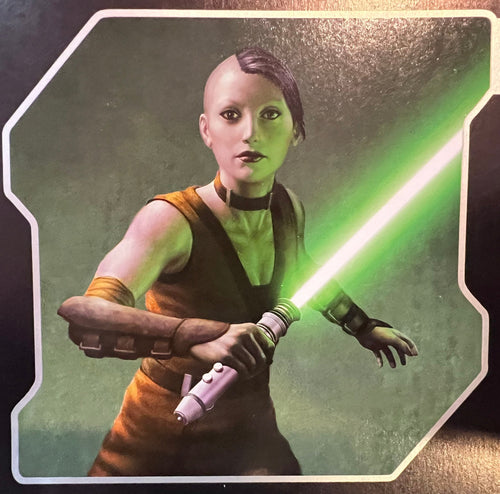 Asajj Ventress' Padawan Lightsaber | No Paint Required | 3D Printed | Galaxy's Edge | Clone Wars | Lightsaber Display Mount on Desk or Wall