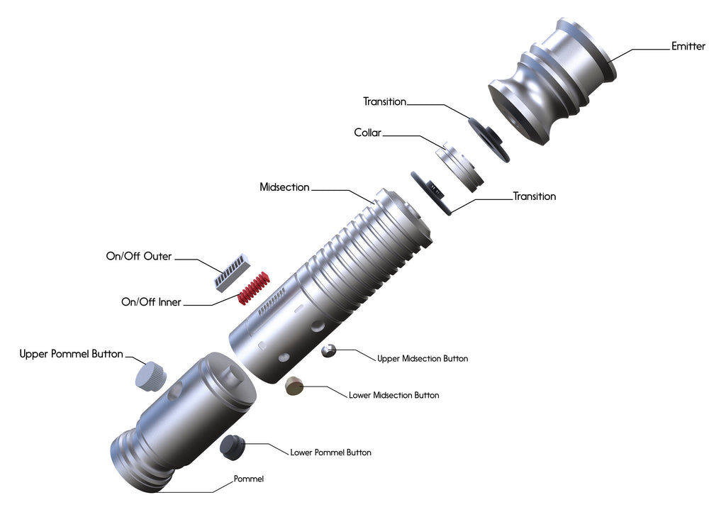 Aayla Secura's Lightsaber | No Paint Required | 3D Printed | Galaxy's Edge | Clone Wars | Lightsaber Display Mount on Desk or Wall