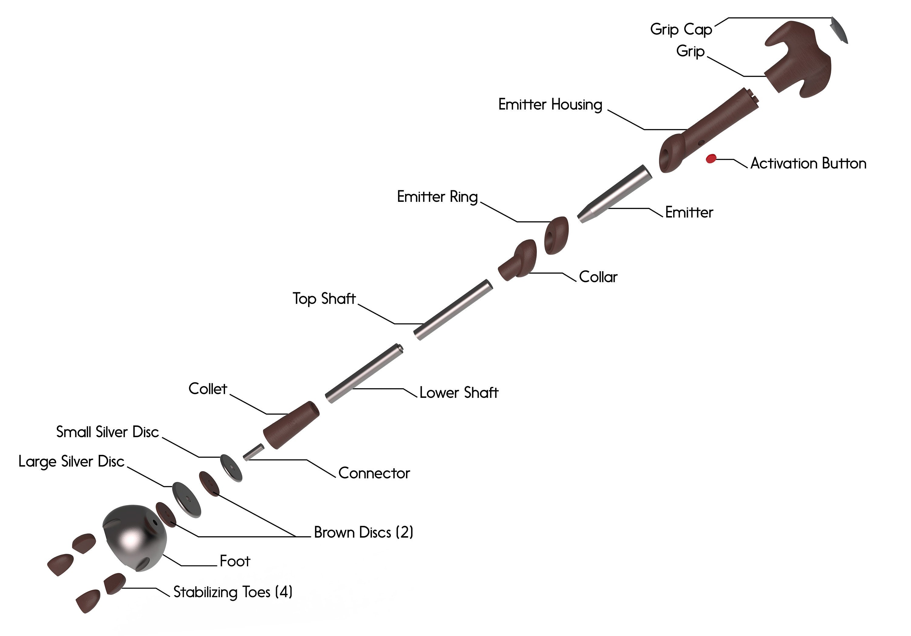 Tera Sinube's Lightsaber | No Paint Required | 3D Printed | Galaxy's Edge | Clone Wars | Lightsaber Display Mount on Desk or Wall