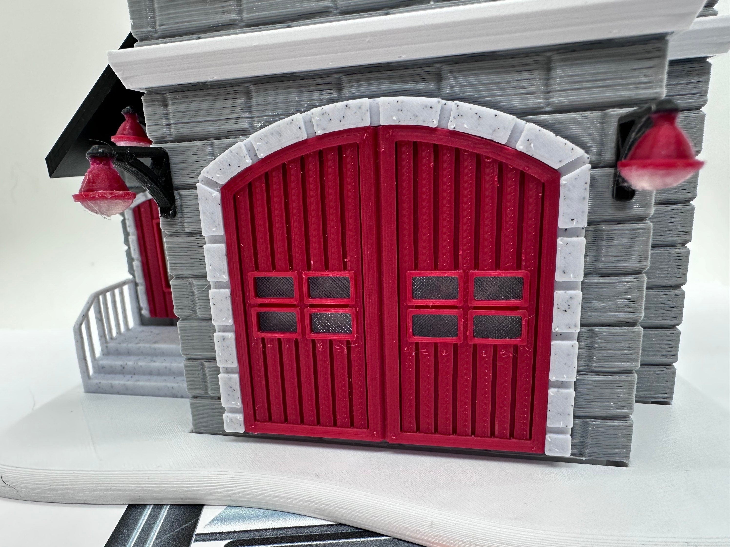 Firehouse | Christmas Village | 3D Printed