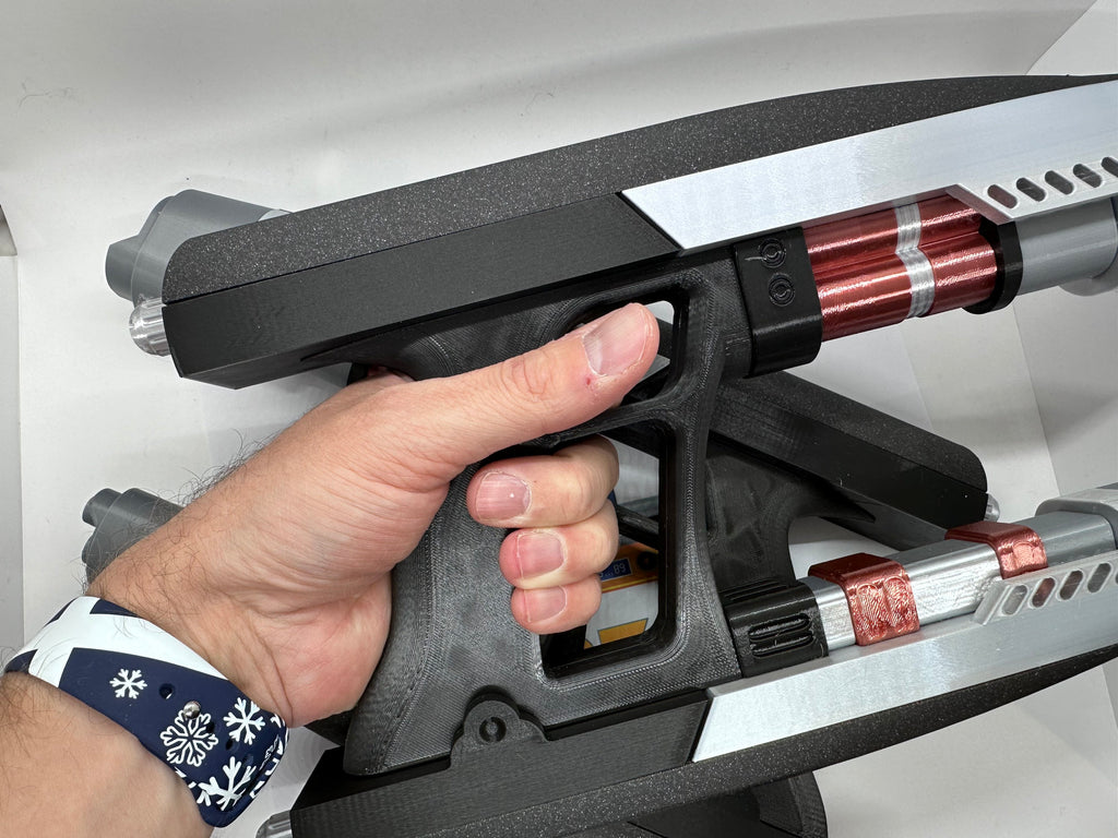 Peter Quill/Star Lord's Quad Blasters | 3D Printed | Only Blasters No Helmet | Movie Memorabilia | Movie Props | Cosplay Props and Costume