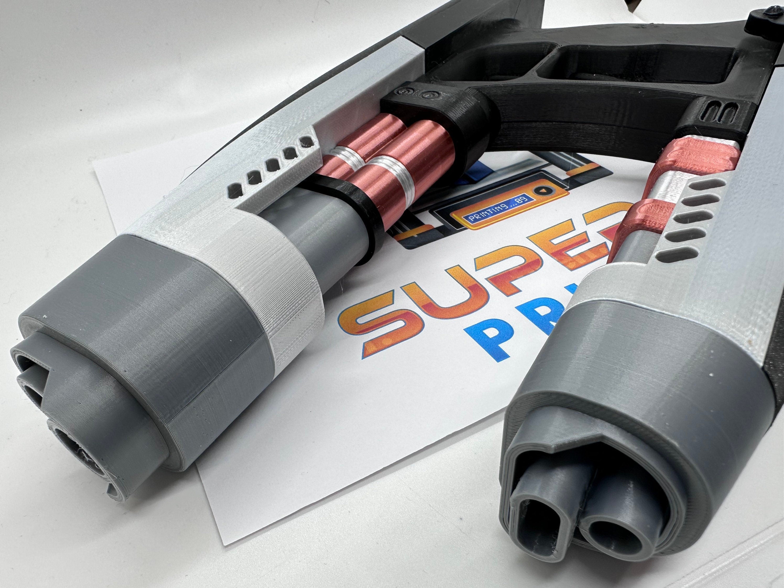 Peter Quill/Star Lord's Quad Blasters | 3D Printed | Only Blasters No Helmet | Movie Memorabilia | Movie Props | Cosplay Props and Costume