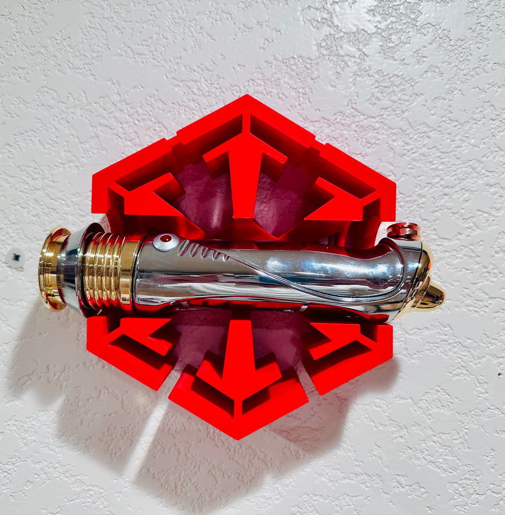 Wall Mounted Lightsaber Holder: 3D Printed Galaxy's Edge Display