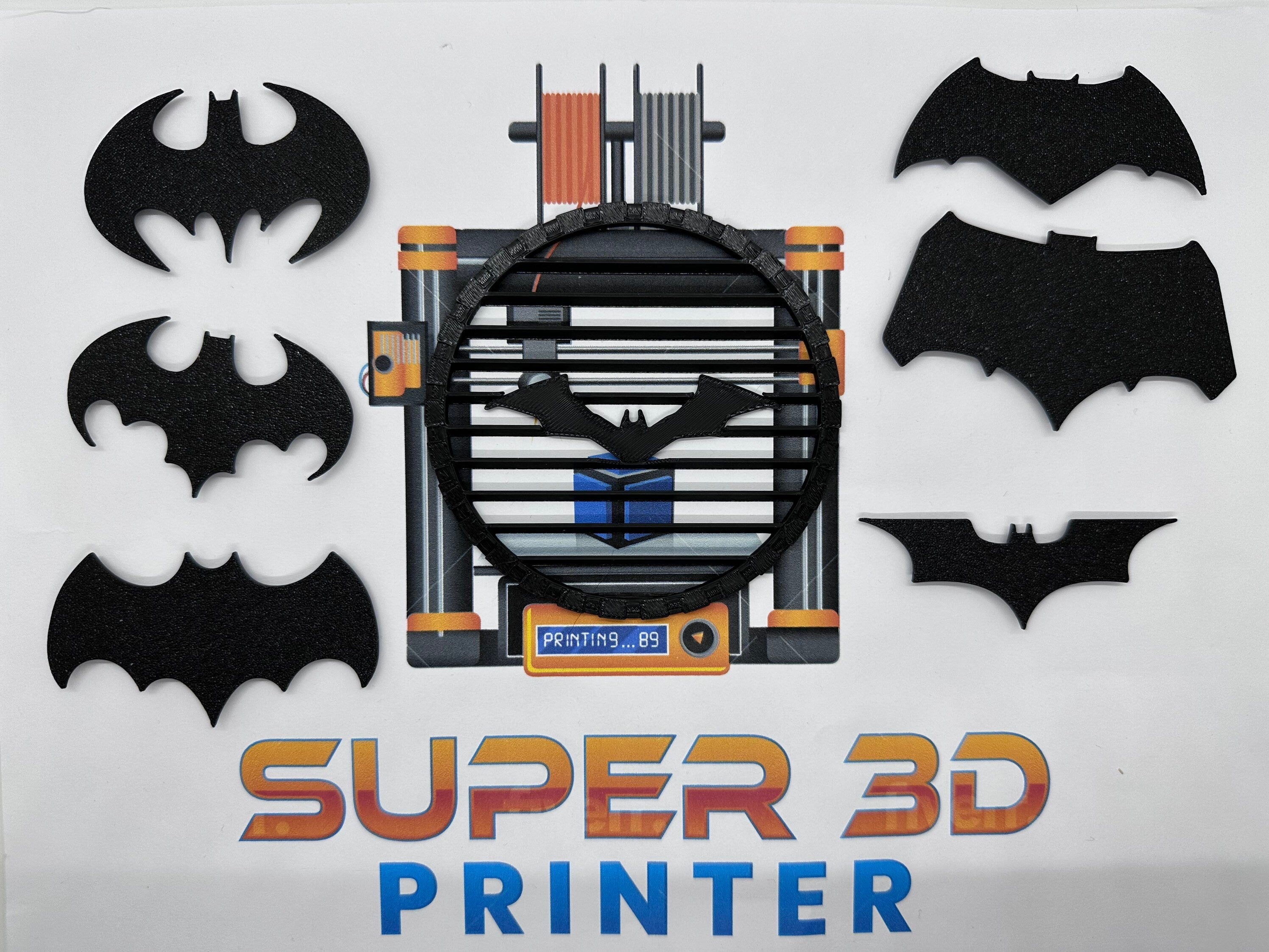 3D Printed Bat Signal: Customizable Desktop Decor