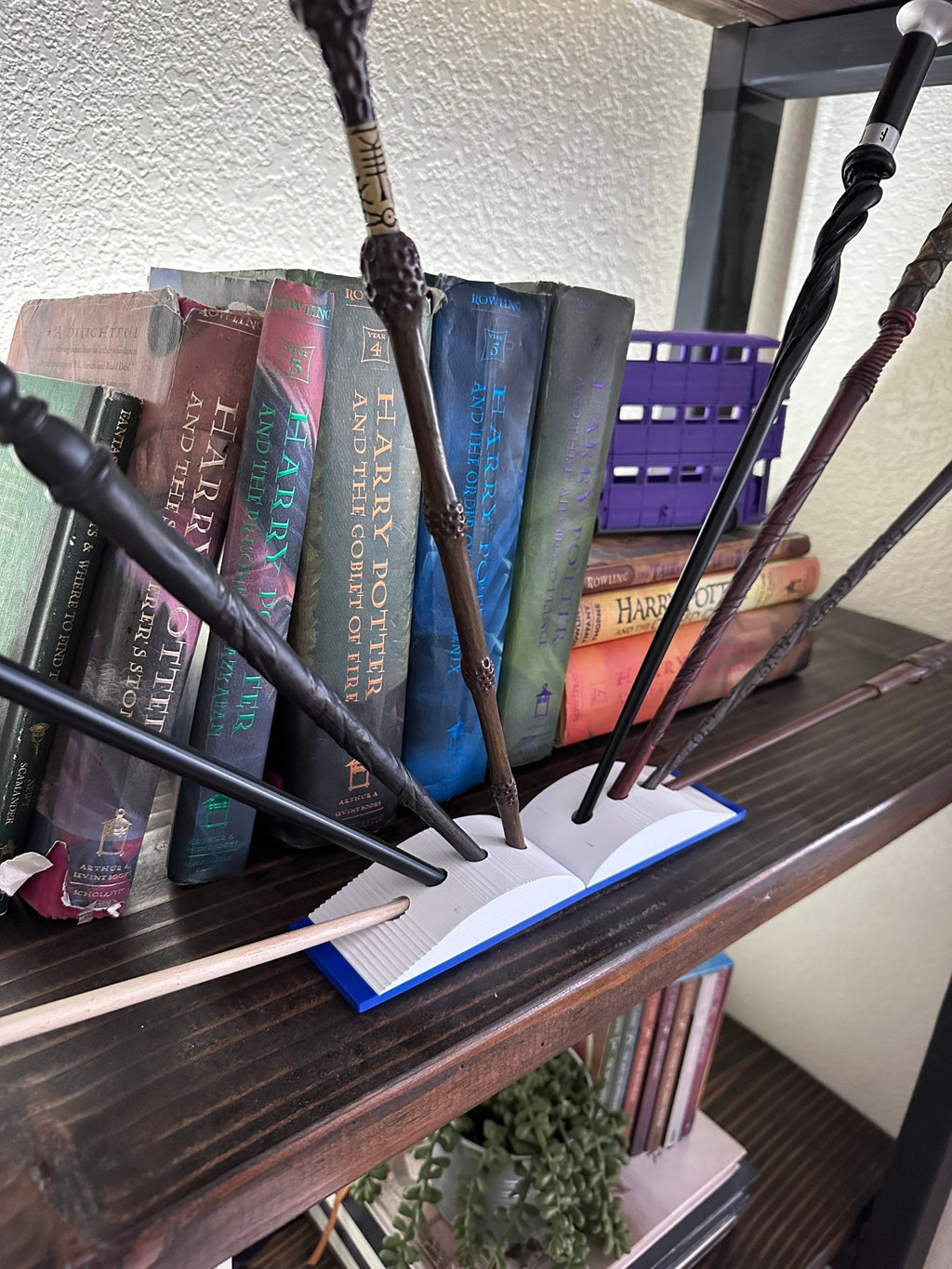 Multi Wand Holder Display | Open Book | 3D Printed
