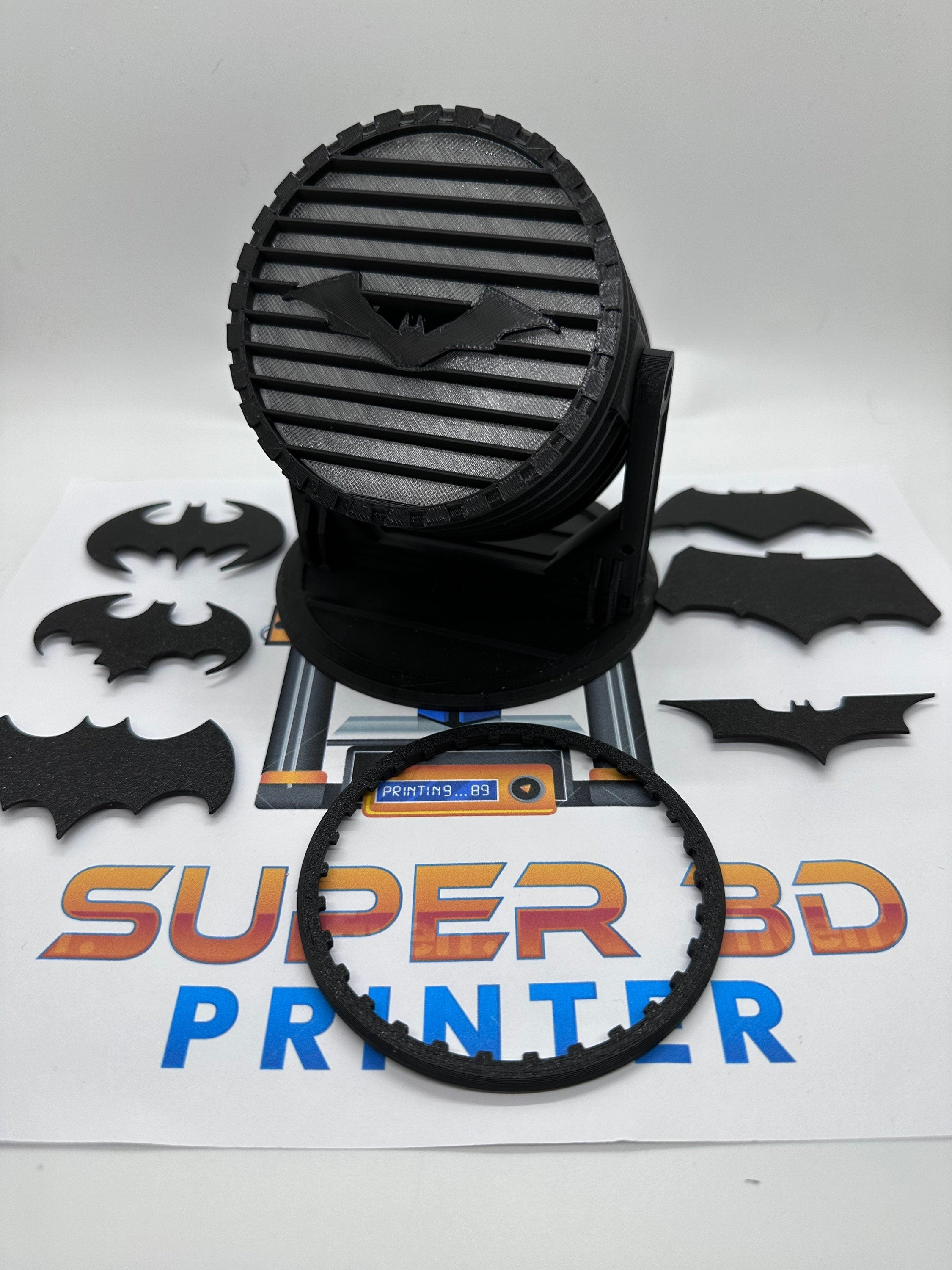 3D Printed Bat Signal: Customizable Desktop Decor