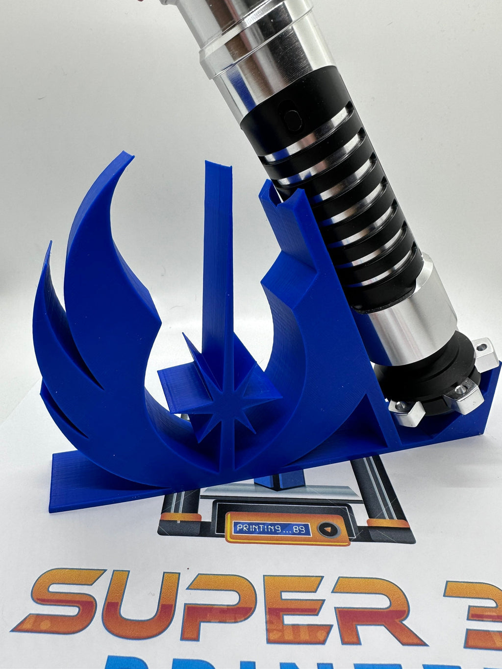 Leaning Lightsaber Holder Display | 3D Printed | Galaxy's Edge | Savi's Workshop | Custom | Fancave | Mancave | Legacy Lightsaber | Kyber