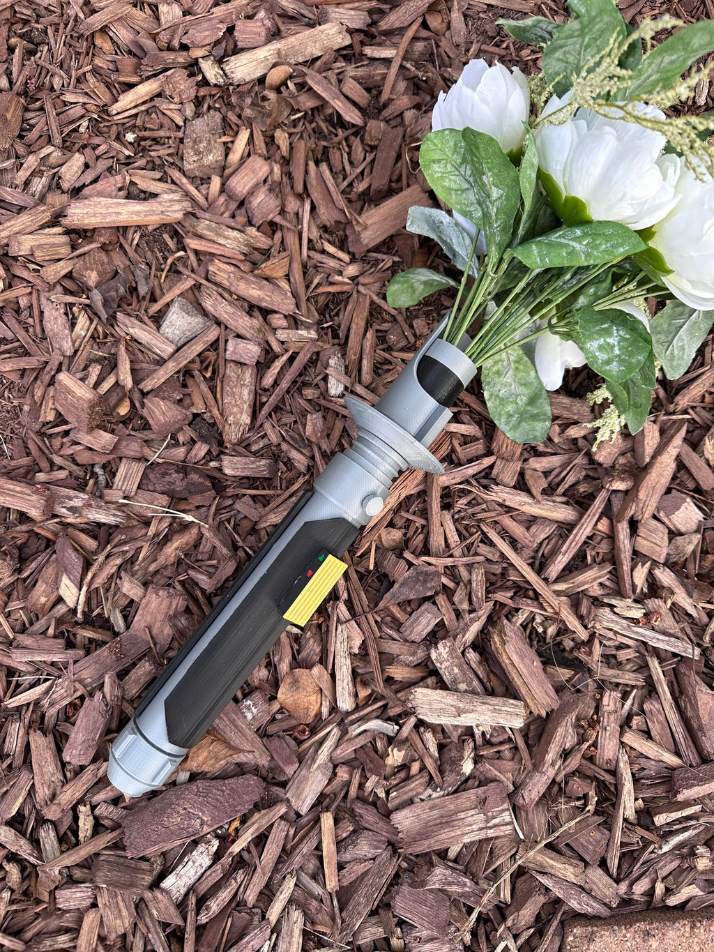 Kanan Jarrus | Lightsaber Bouquet Holder | No Paint Required | 3D Printed | Wedding Bouquet | Themed Wedding | Pop Culture Wedding