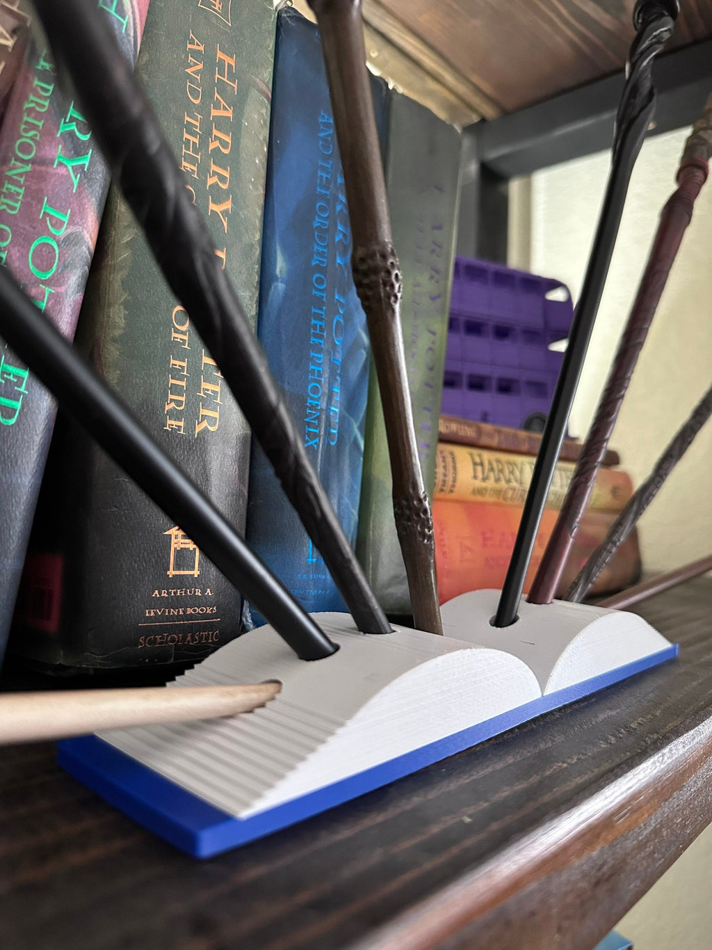 Multi Wand Holder Display | Open Book | 3D Printed