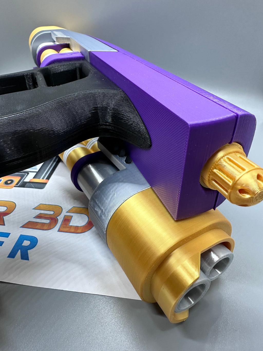 T'Challa/Star Lord's Quad Blasters | What If | 3D Printed | Only Blasters No Helmet | Movie Memorabilia Props | Cosplay Props Costume