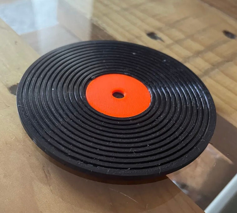 3D Printed Record Coasters: Music Lover Gift