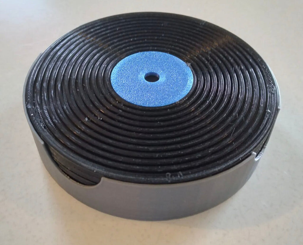 3D Printed Record Coasters: Music Lover Gift