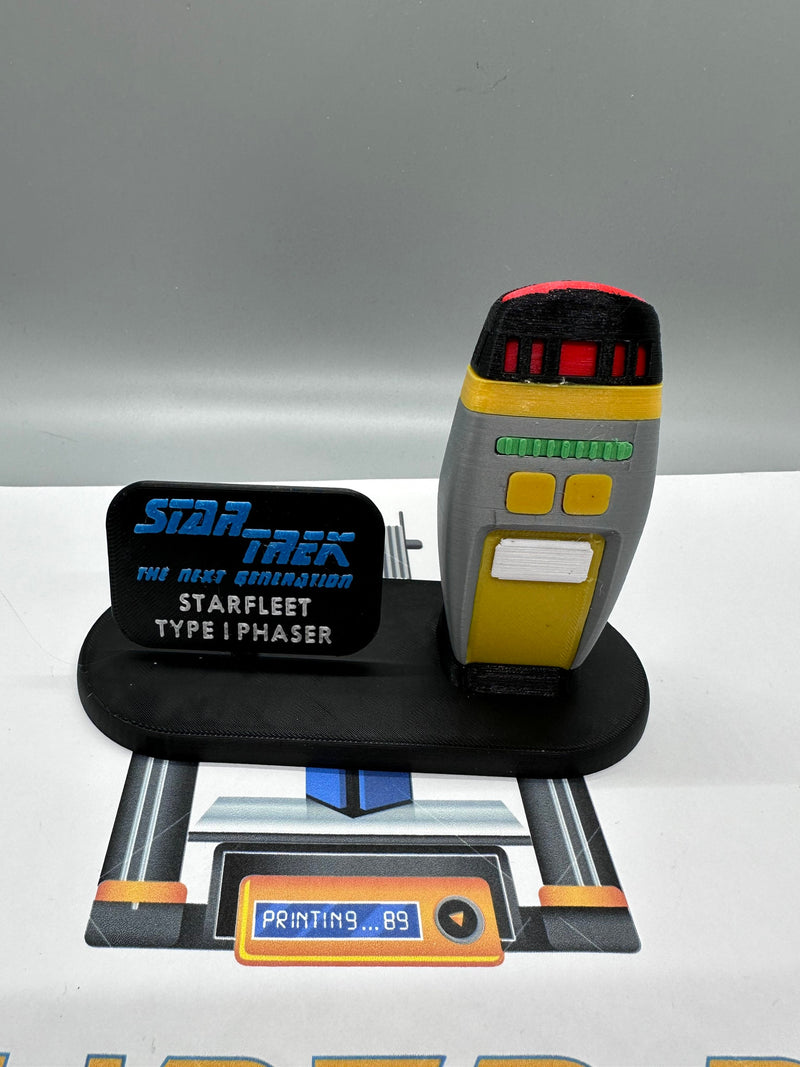 Phaser | Type I | 3D Printed | TV Memorabilia Props | Cosplay Props | Costume