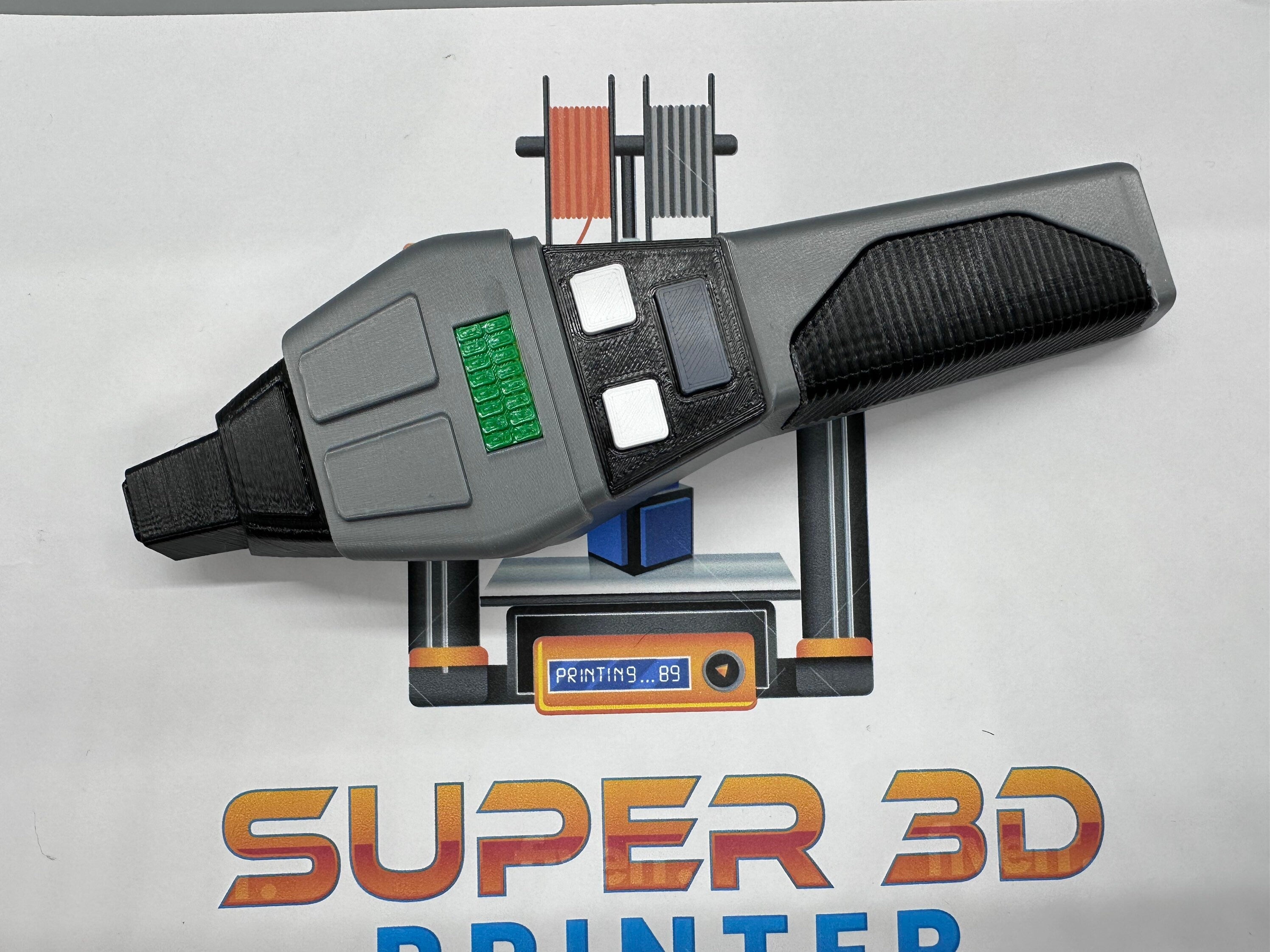 Phaser | Type II | The Next Generation | Cobrahead | 3D Printed | In Color | TV Memorabilia Props | Cosplay Props | Costume