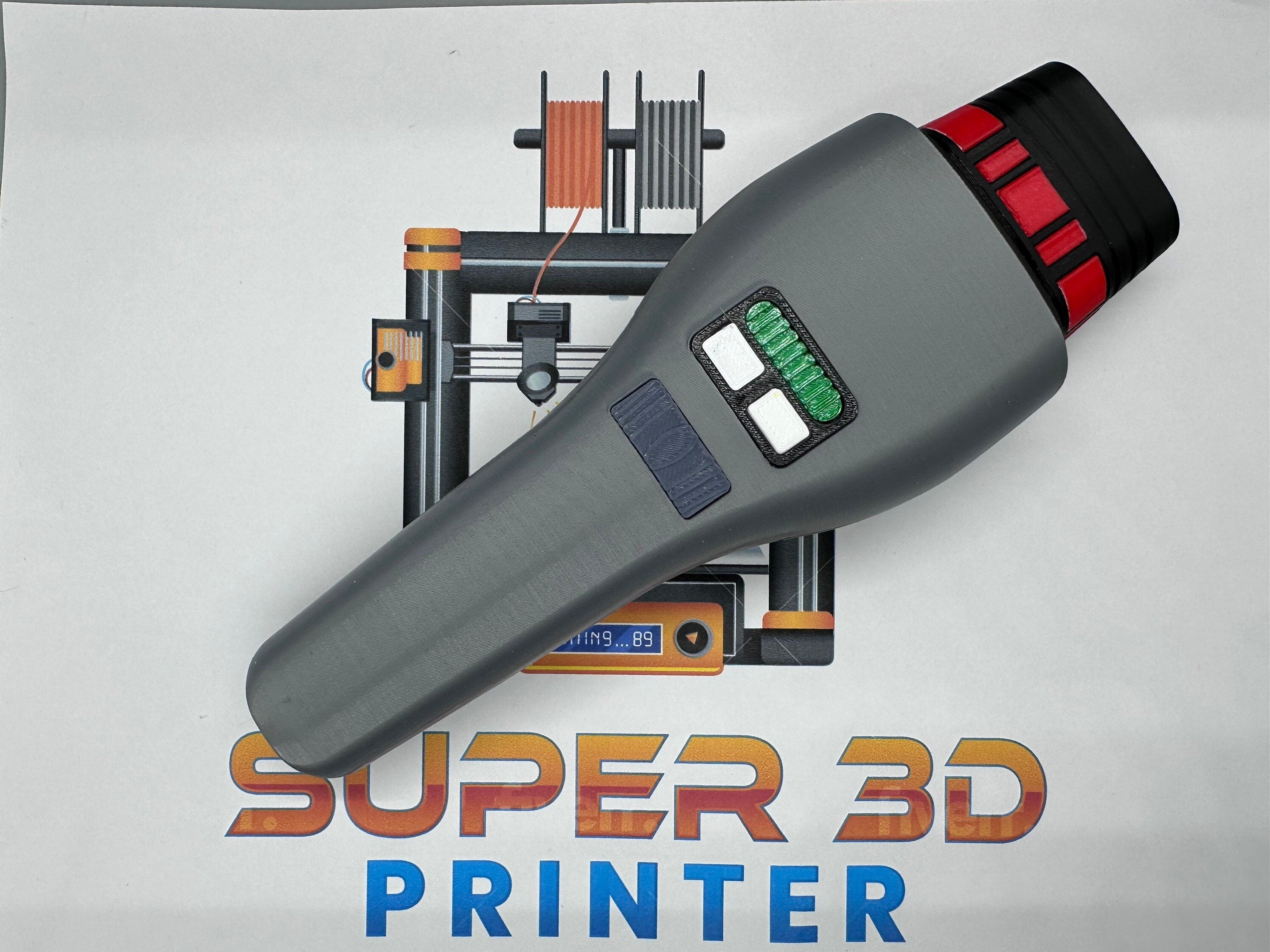 Phaser | Type II | The Next Generation | Dustbuster | 3D Printed | In Color | TV Memorabilia Props | Cosplay Props | Costume