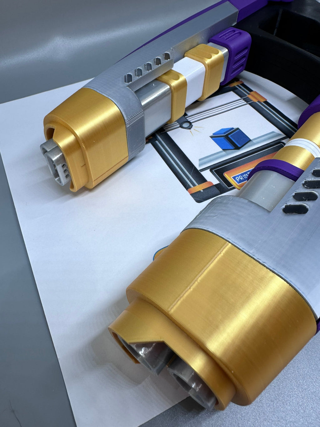 T'Challa/Star Lord's Quad Blasters | What If | 3D Printed | Only Blasters No Helmet | Movie Memorabilia Props | Cosplay Props Costume