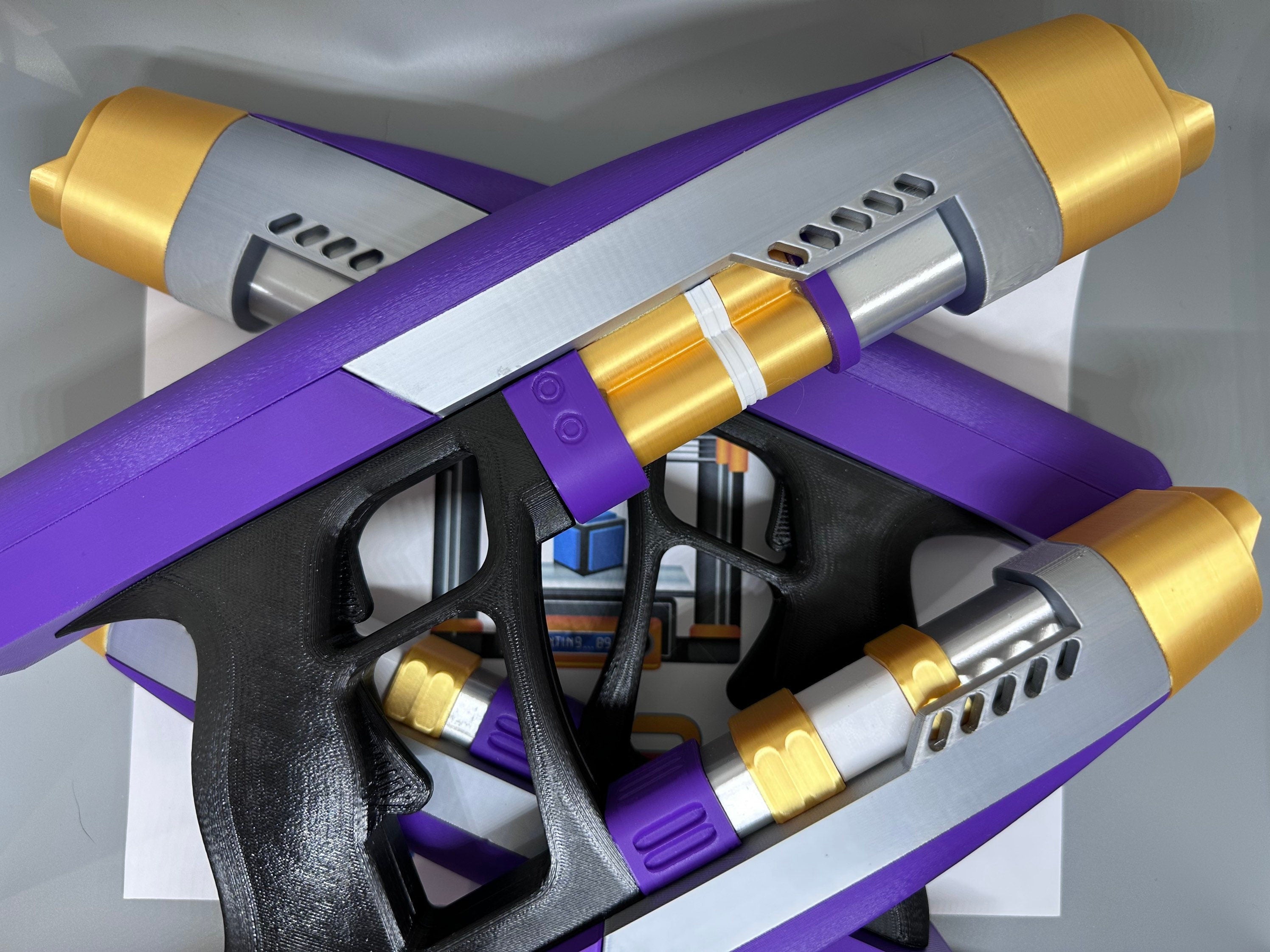 T'Challa/Star Lord's Quad Blasters | What If | 3D Printed | Only Blasters No Helmet | Movie Memorabilia Props | Cosplay Props Costume