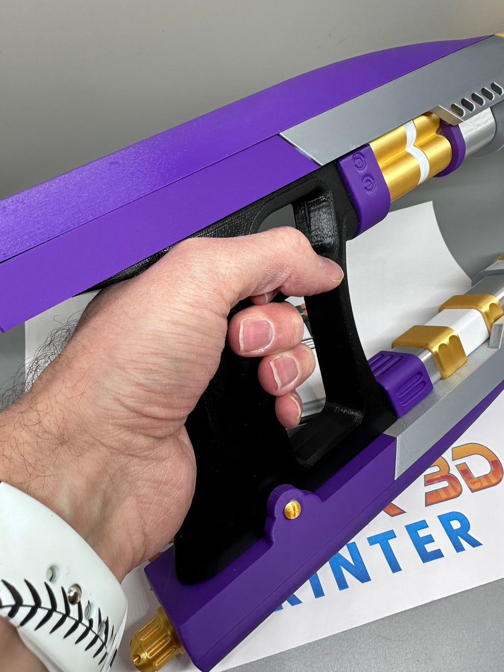 T'Challa/Star Lord's Quad Blasters | What If | 3D Printed | Only Blasters No Helmet | Movie Memorabilia Props | Cosplay Props Costume