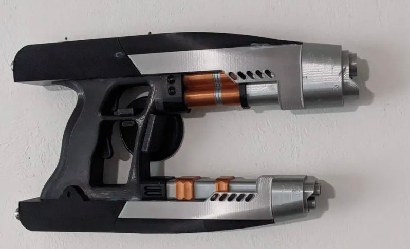 T'Challa/Star Lord's Quad Blasters | What If | 3D Printed | Only Blasters No Helmet | Movie Memorabilia Props | Cosplay Props Costume