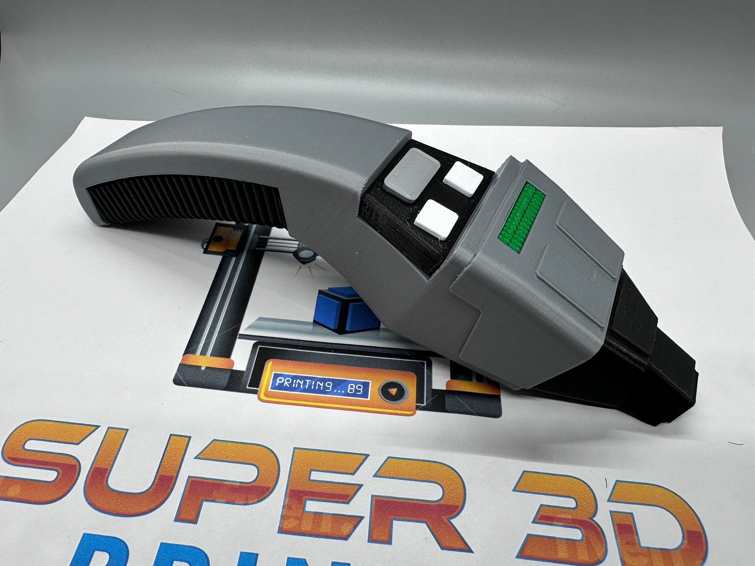Phaser | Type II | Boomerang | 3D Printed | TV Memorabilia Props | Cosplay Props | Costume