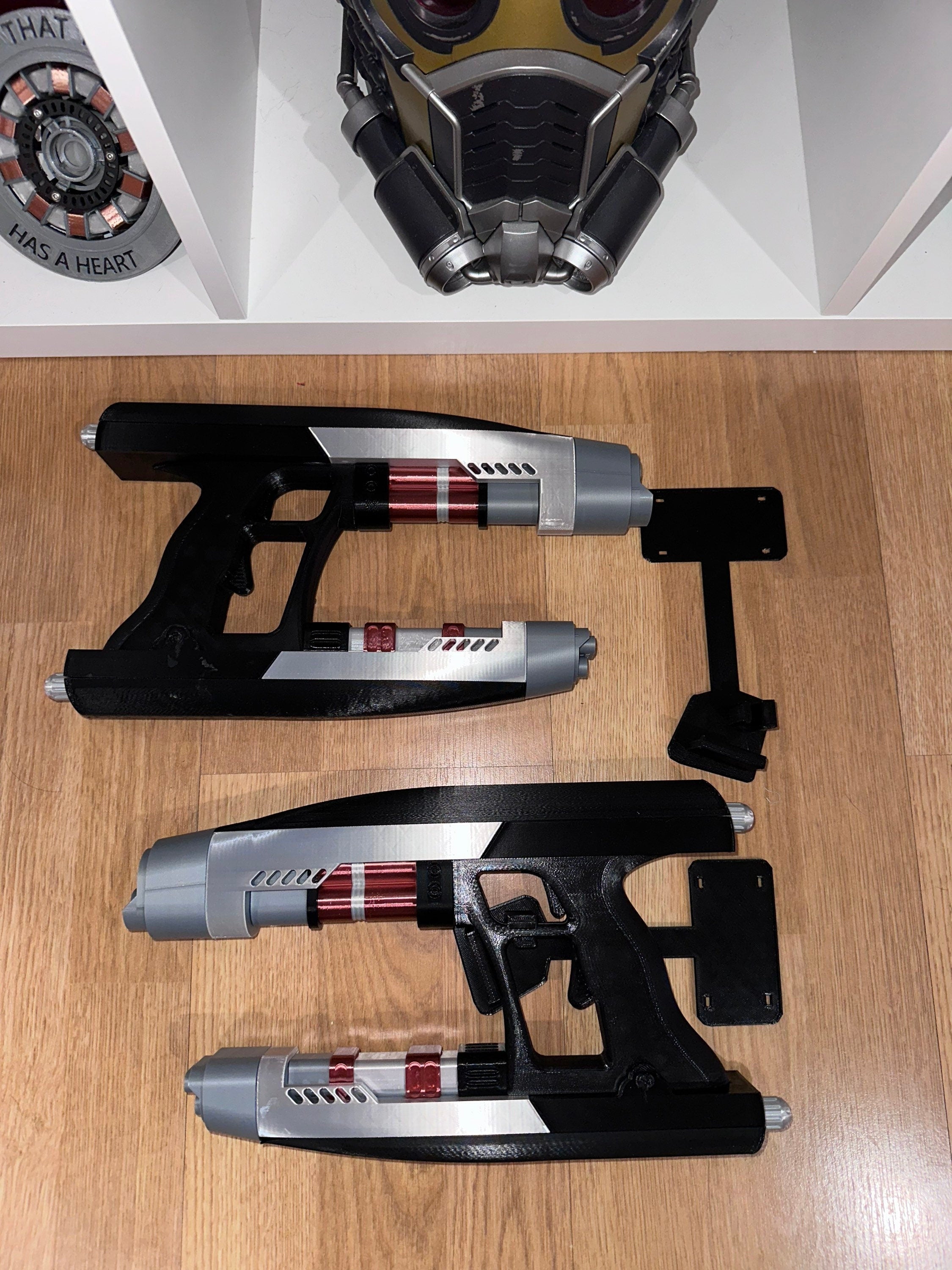 Peter Quill/Star Lord's Quad Blasters | 3D Printed | Only Blasters No Helmet | Movie Memorabilia | Movie Props | Cosplay Props and Costume