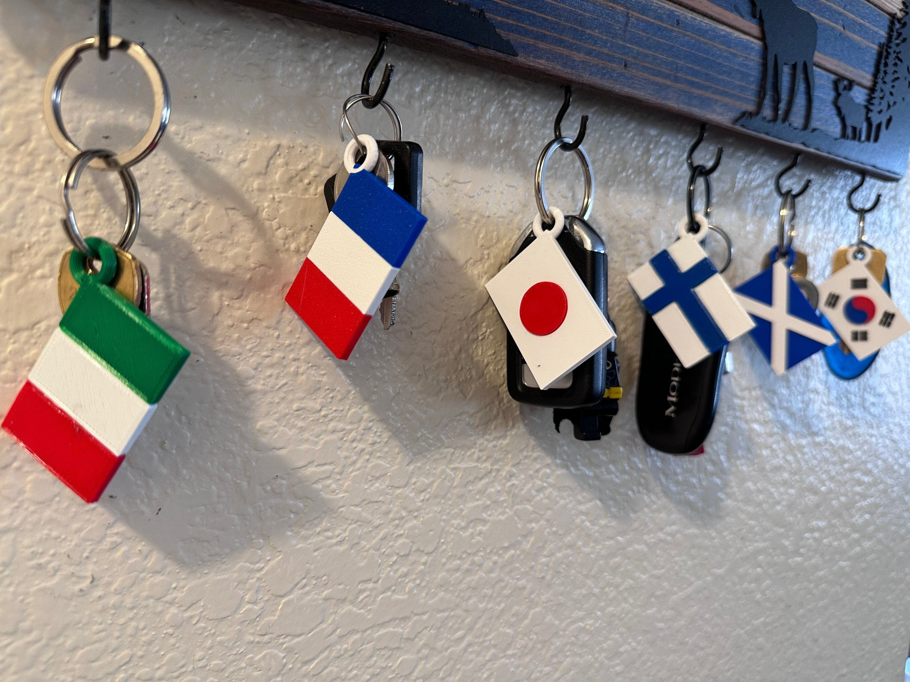 Missionary Country Keychain | 3D Printed | In Color | Word Traveler | Gift, Keepsake, Souvenir, Jewelry
