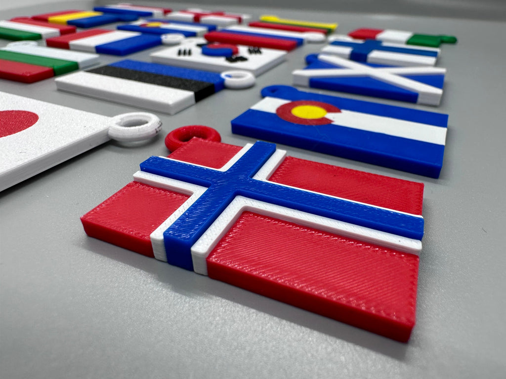 Missionary Country Keychain | 3D Printed | In Color | Word Traveler | Gift, Keepsake, Souvenir, Jewelry