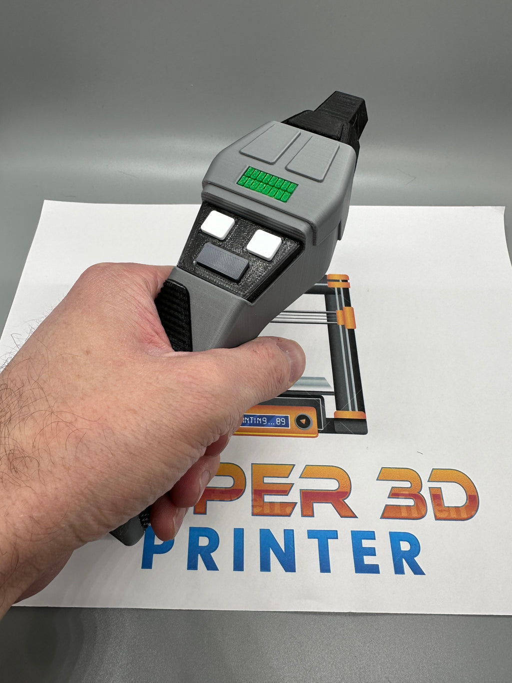 Phaser | Type II | The Next Generation | Cobrahead | 3D Printed | In Color | TV Memorabilia Props | Cosplay Props | Costume