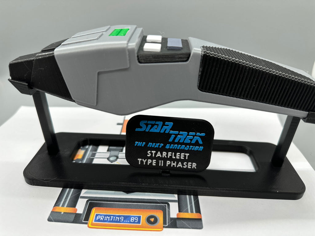 Phaser | Type II | The Next Generation | Cobrahead | 3D Printed | In Color | TV Memorabilia Props | Cosplay Props | Costume