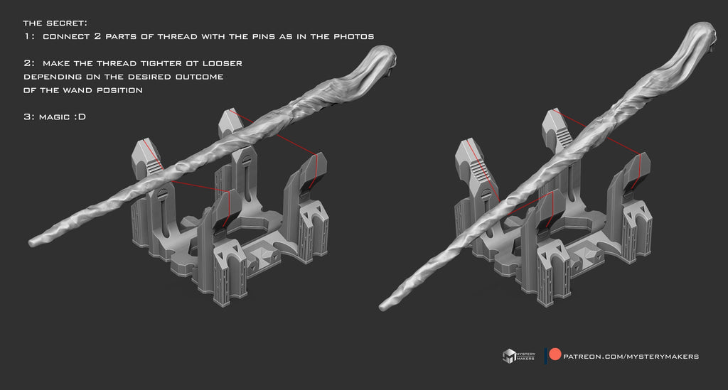 Levitating Wand Holder Display | 3D Printed | Magic | Floating Wand | Uses Real Magic | Wand Not Included