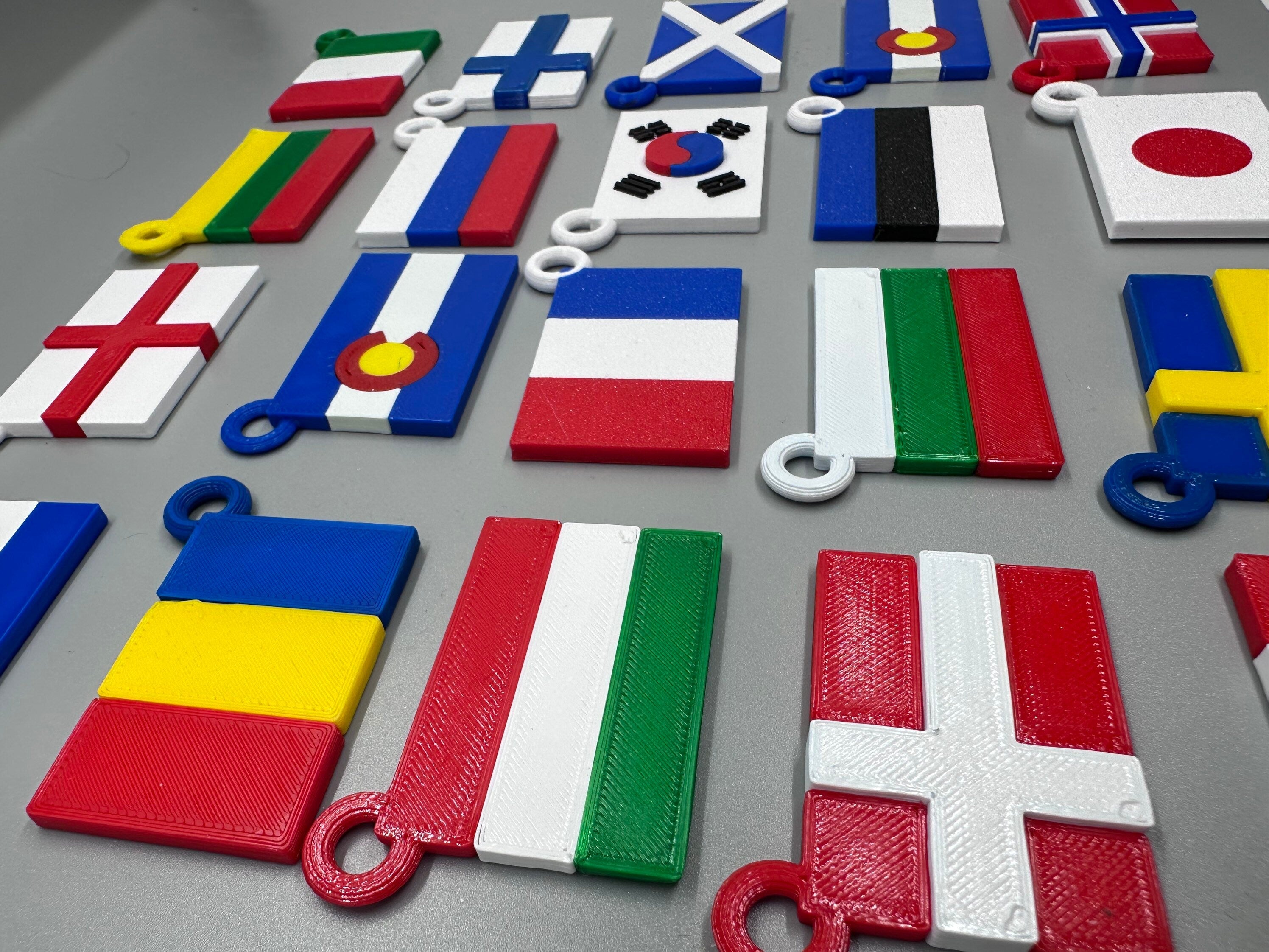 Missionary Country Keychain | 3D Printed | In Color | Word Traveler | Gift, Keepsake, Souvenir, Jewelry