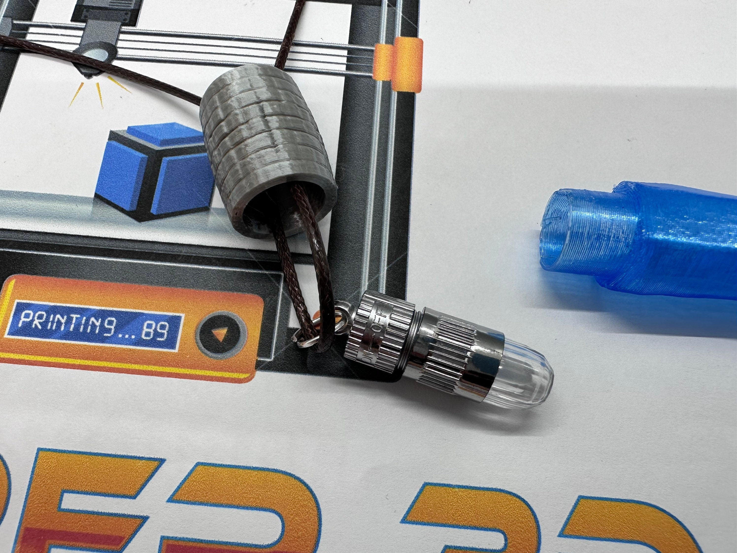 Kyber Crystal Necklace | Lights Up | Multi-Color | 3D Printed | Galaxy's Edge | Clone Wars