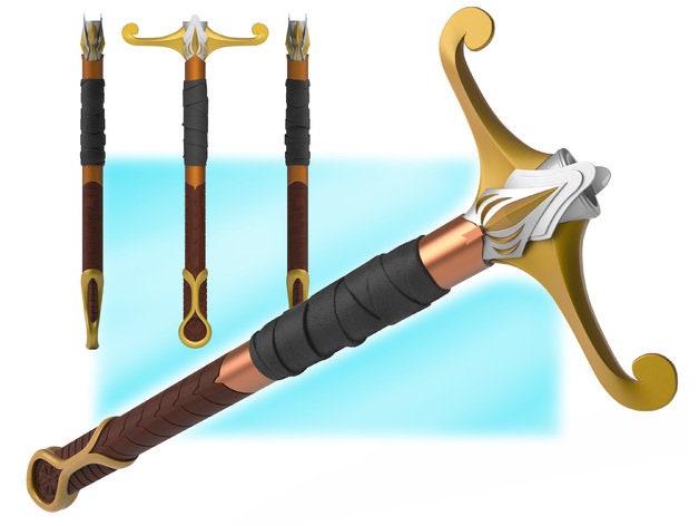 Burryaga's Lightsaber from the High Republic | No Paint Required | 3D Printed | Galaxy's Edge | Lightsaber Display Mount on Desk or Wall