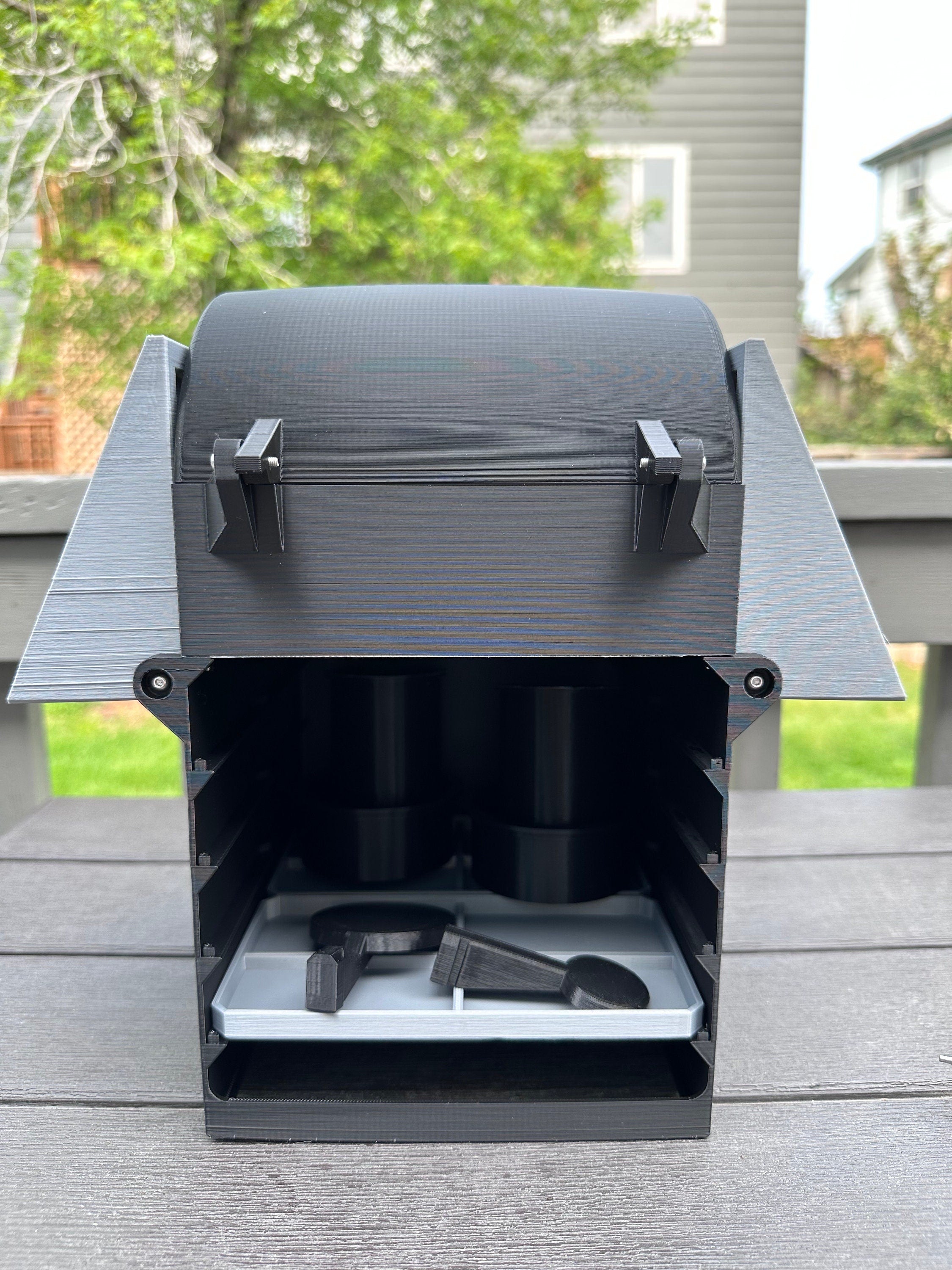 Grill-Inspired BBQ Condiment Holder | Stylish and Functional Accessory for Outdoor Grilling and Dining Experiences | 3D Printed in Color
