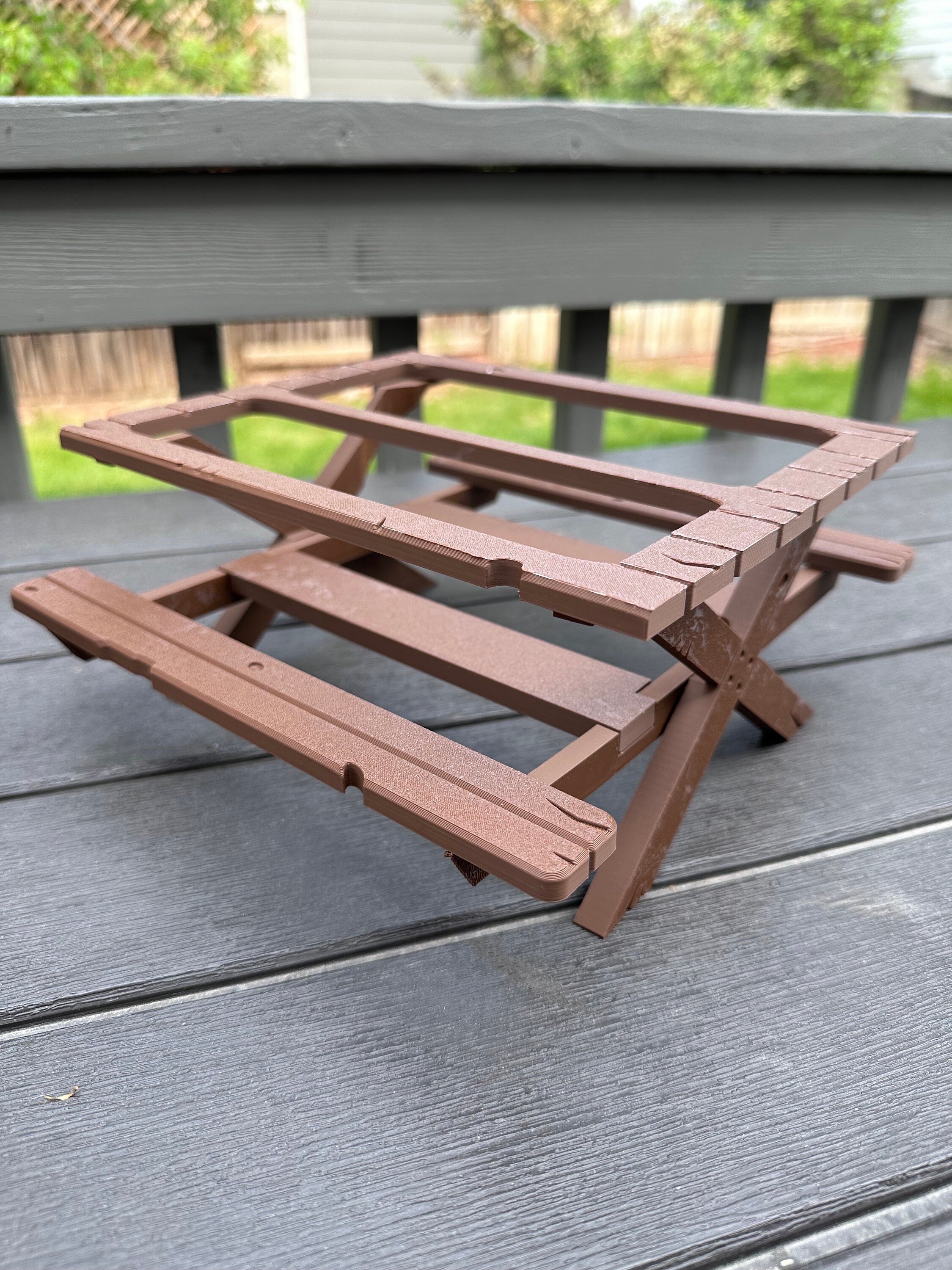 Picnic Table Condiment Holder | Perfect Outdoor Dining Accessory for BBQs, Parties, and Picnics | 3D Printed in Color | Easy Assembly