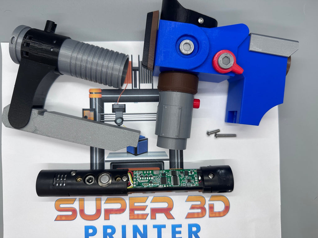 Working Light Up Ezra Bridger's Lightsaber with Sound | No Paint Required | 3D Printed | Rebel Alliance | Lightsaber Display Mount Offered