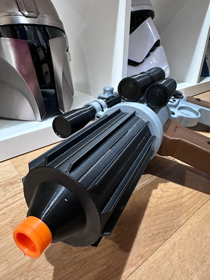 EE-4 Blaster Toy | Fully Assembled | No Paint Required | 3D Printed | Bounty Hunter | Sana Starros | Movie Prop| Non-Functional