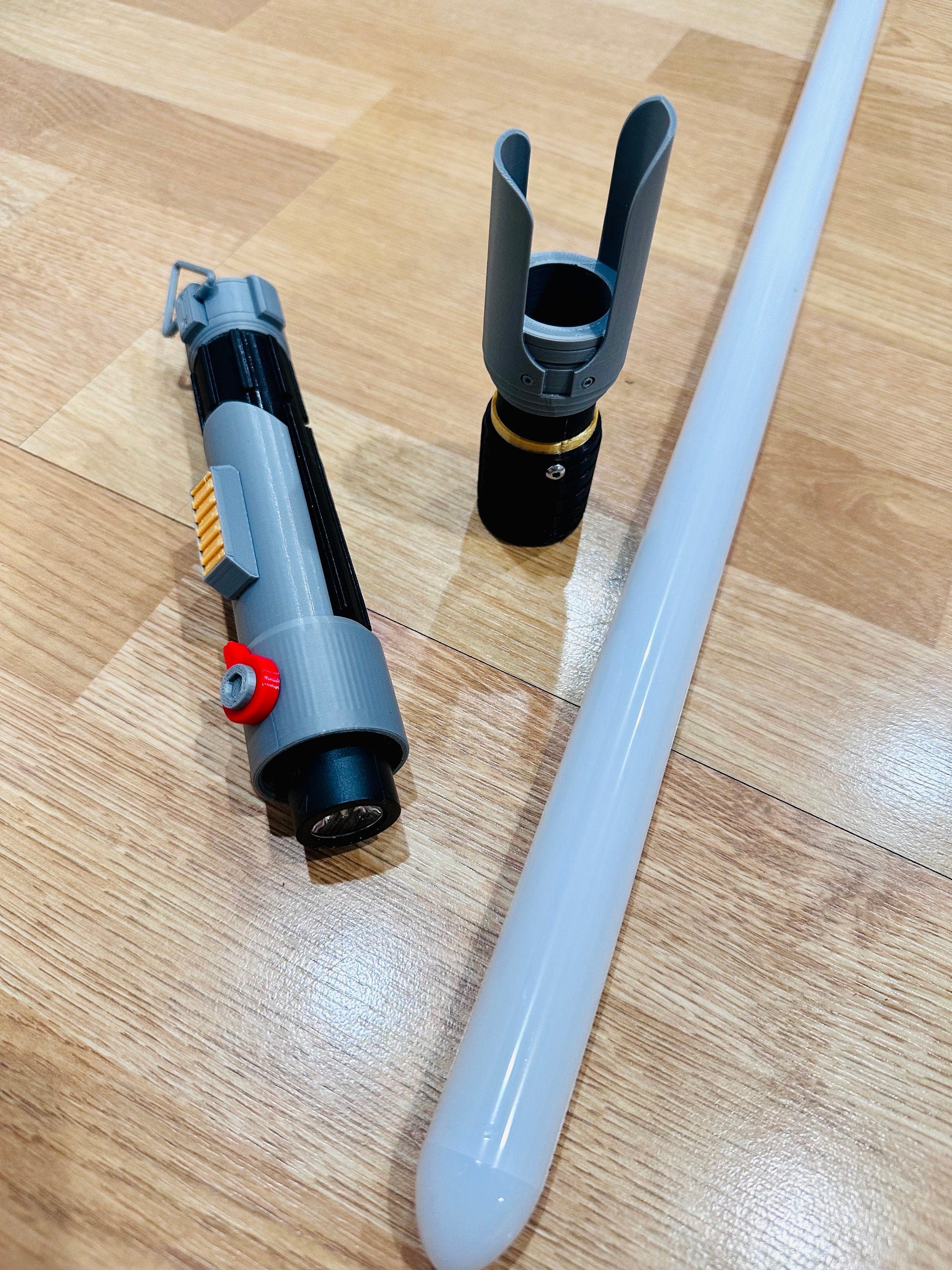 Sabine Wren Lightsaber | Working Light Up with Sound | Functional | No Paint Required | 3D Printed | Ahsoka | Ezra| Lightsaber Display Mount