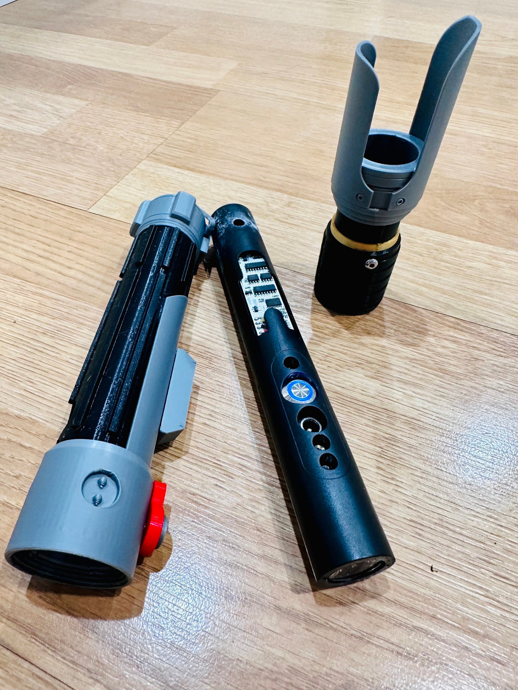 Sabine Wren Lightsaber | Working Light Up with Sound | Functional | No Paint Required | 3D Printed | Ahsoka | Ezra| Lightsaber Display Mount