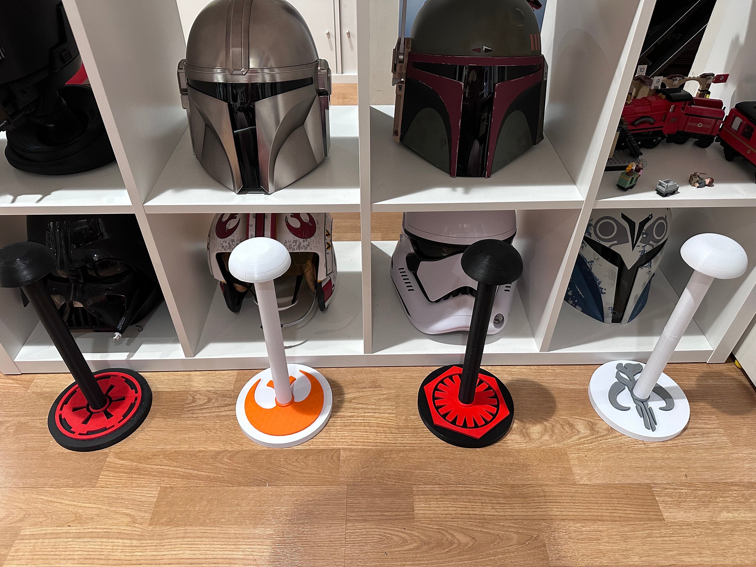 Helmet Mount Holder Display | 3D Printed | Choose Any Color | Black Series | Cosplay | Custom | Fancave