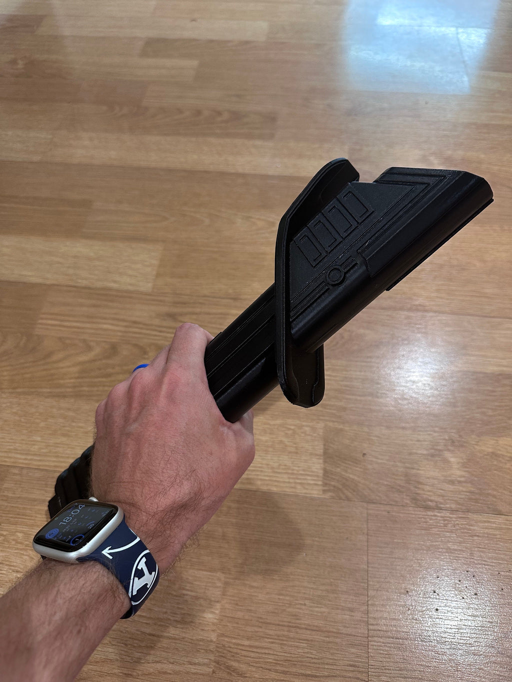 Collapsible Darksaber | No Paint Required | 3D Printed | Galaxy's Edge | Clone Wars | Lightsaber Display Mount on Desk or Wall