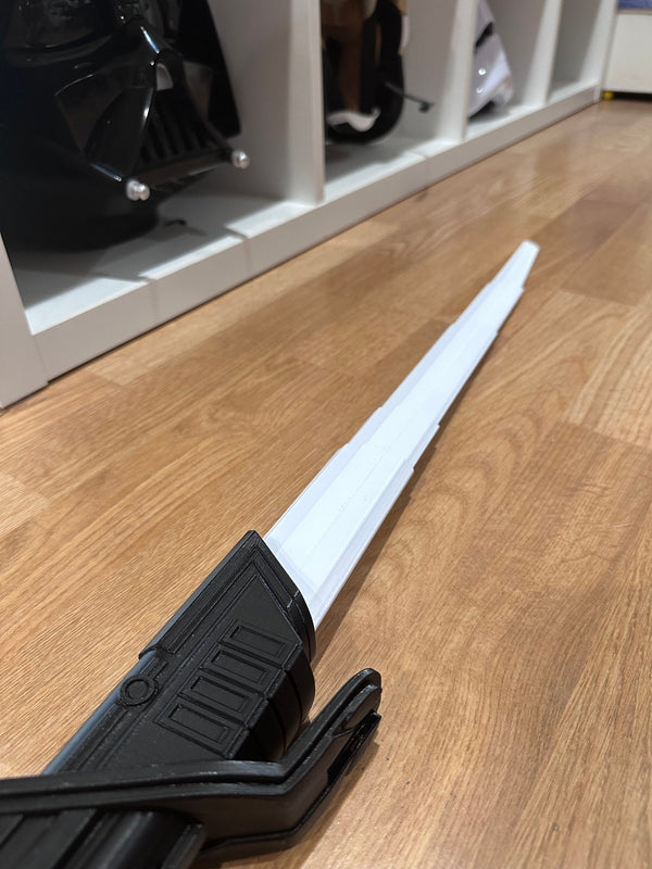 Darksaber | Collapsable | No Paint Required | 3D Printed | Galaxy's Edge | Clone Wars | Lightsaber Display Mount on Desk or Wall