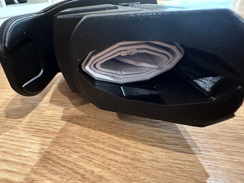 Collapsible Darksaber | No Paint Required | 3D Printed | Galaxy's Edge | Clone Wars | Lightsaber Display Mount on Desk or Wall