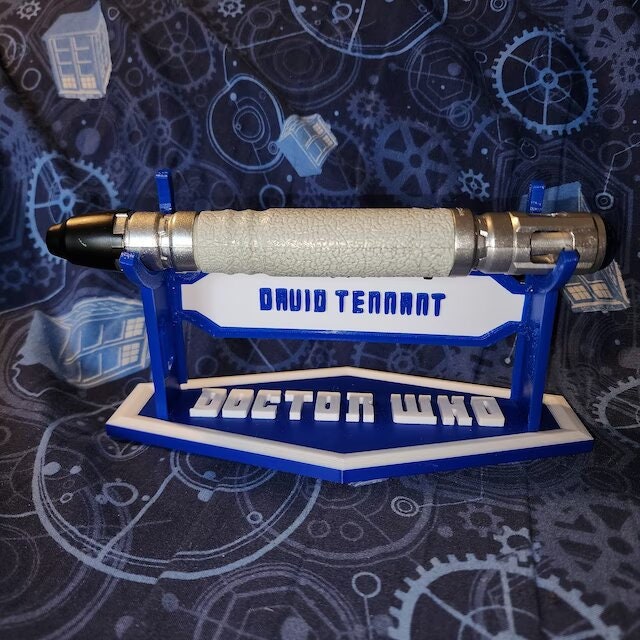 Sonic Screwdriver | Holder Display | 3D Printed | David Tennet | Matt Smith | Ncuti Gatwa | Jodie Whittaker | Peter Capaldi | Prop Display